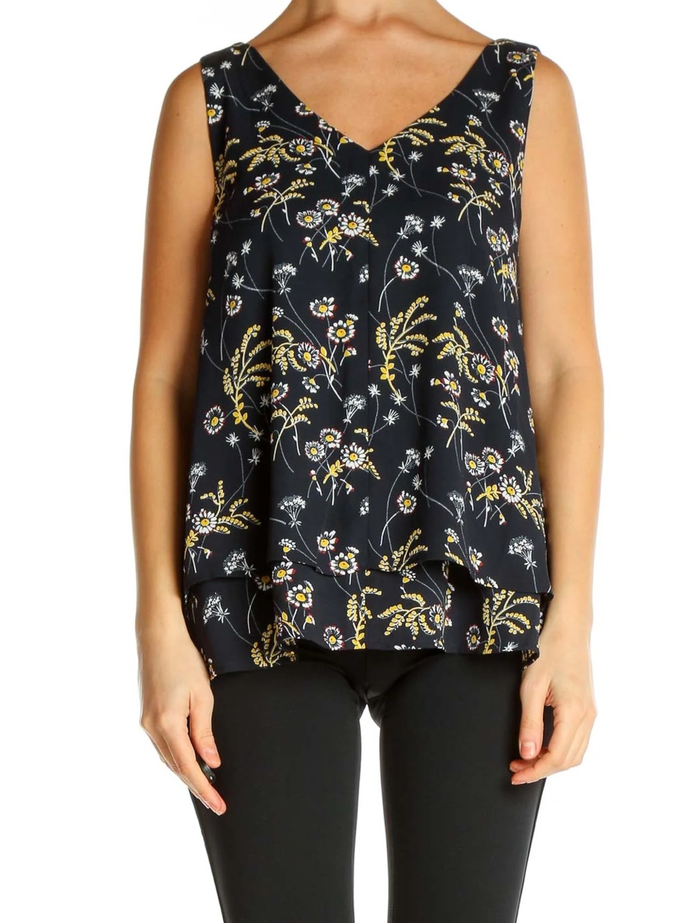 Ann Taylor Black Floral. Camisole. Excellent Condition